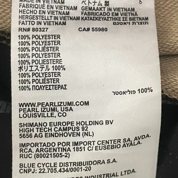 Men's Tan Pearl Izumi Commuter chinos 32W - Picture 6 of 11